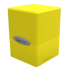Classic Satin Cube - Lemon Yellow