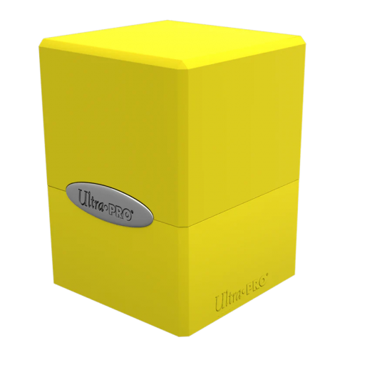 Classic Satin Cube - Lemon Yellow