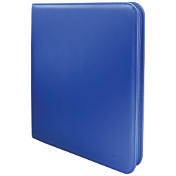 Vivid 12-pocket Zippered Pro-binder Blue