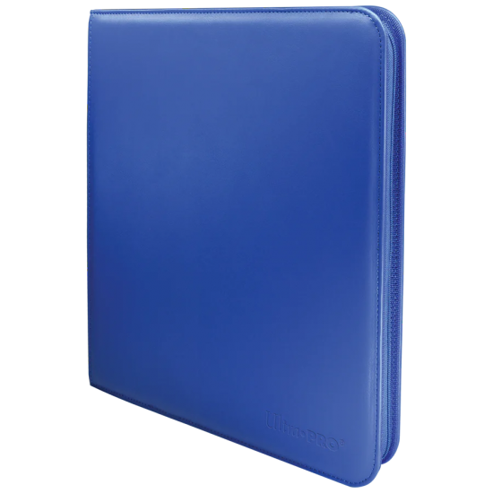 Vivid 12-pocket Zippered Pro-binder Blue