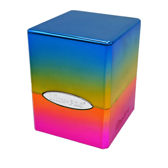 Rainbow Satin Cube