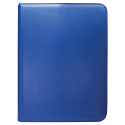 Vivid 9-pocket Zippered Pro-binder Blue