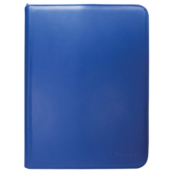 Vivid 9-pocket Zippered Pro-binder Blue