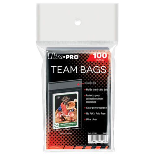 Team Bags Resealable Sleeves (100ct)