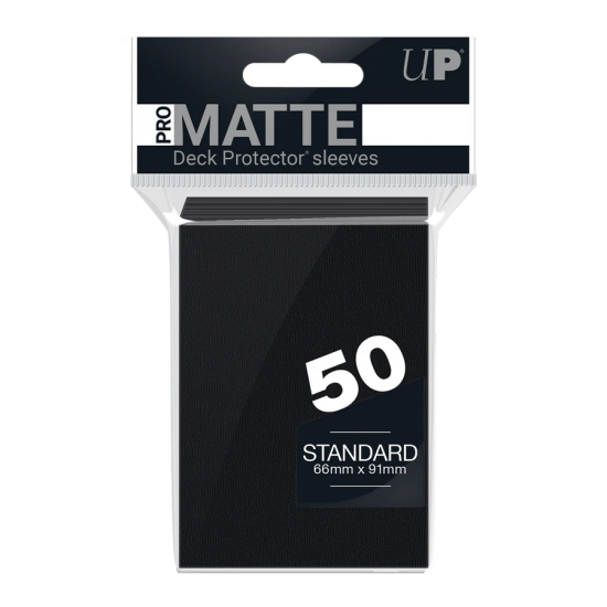 Pro-matte Standard Deck Protector Sleeves (50ct) Black