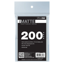 Pro-matte Standard Deck Protector Sleeves Bundle (200ct) Clear