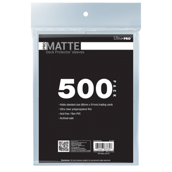 Pro-matte Standard Deck Protector Sleeves Bundle (500ct) Clear