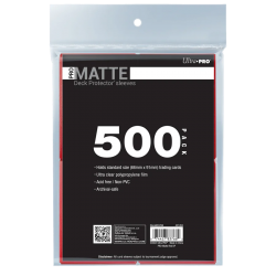 Pro-matte Standard Deck Protector Sleeves Bundle (500ct) Red