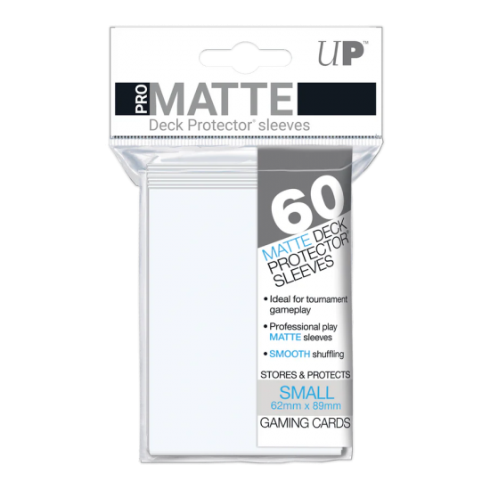 Pro-matte Small Deck Protector Sleeves (60ct) White