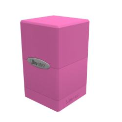 Classic Satin Tower Deck Box Hot Pink