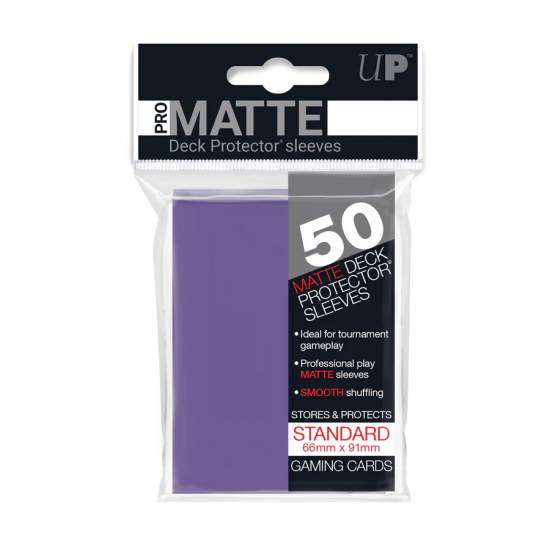 Pro-matte Standard Deck Protector Sleeves (50ct) Purple