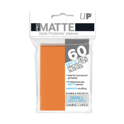 Pro-matte Small Deck Protector Sleeves (60ct) Orange