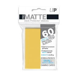 Pro-matte Small Deck Protector Sleeves (60ct) Yellow
