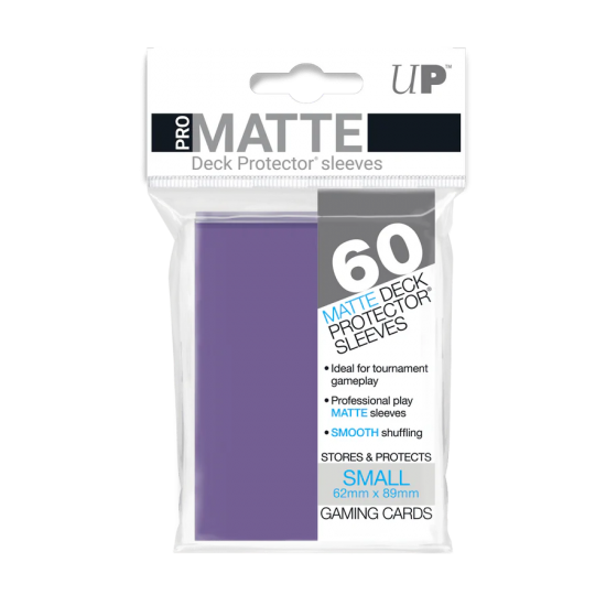 Pro-matte Small Deck Protector Sleeves (60ct) Purple