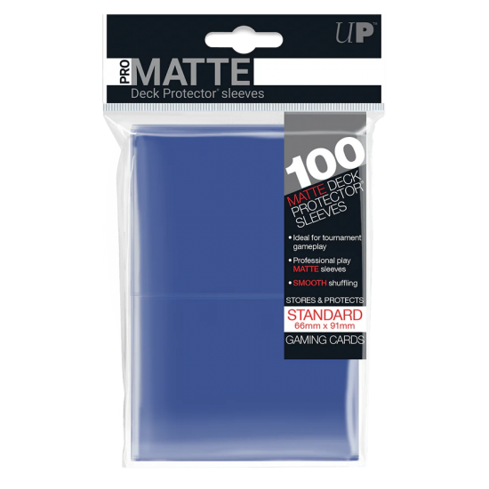 Pro-matte Standard Deck Protector Sleeves (100ct) Blue