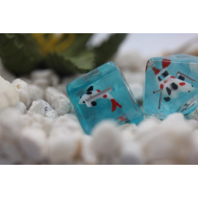 Water Garden Koi RPG Dice Set (7)