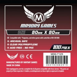 Red Label Card Sleeves 80x80mm (100)
