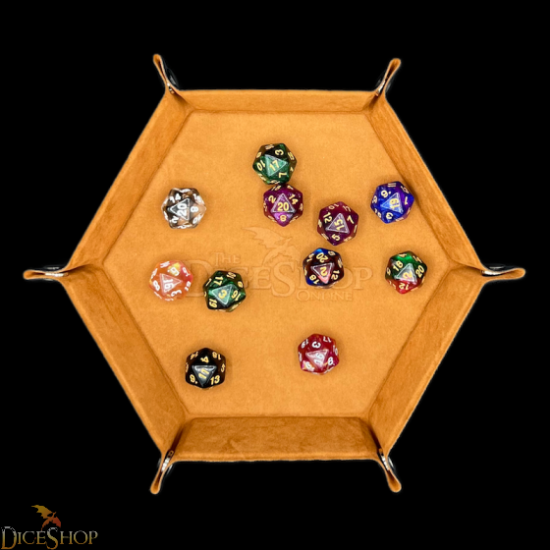 Dice Tray Tan Brown