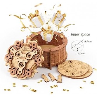 Birthday Cake Gift Puzzle Box