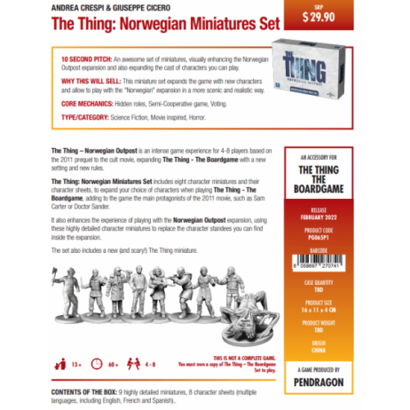 The Thing Norwegian Miniatures Set