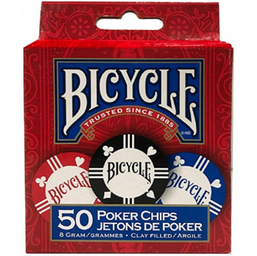 Bicycle 8 Gram Clay Poker Chips (50)