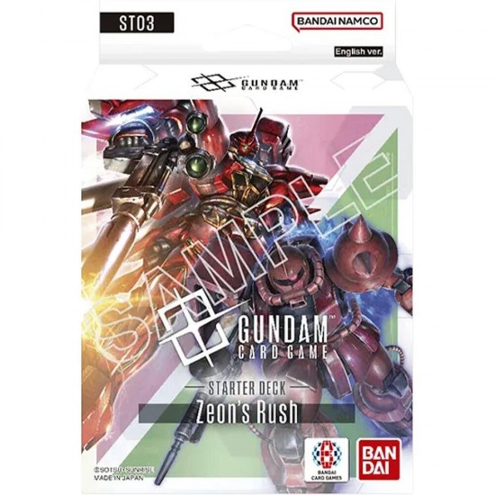 Gundam Card Game Starter Deck - Zeon's Rush ST03