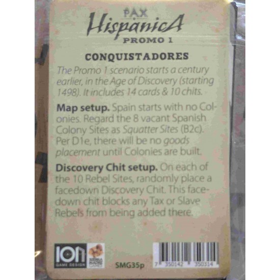 Pax Hispanica: Promo 1 – Conquistadores