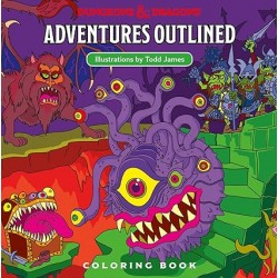 D&D Adventures Outlined Coloring Book