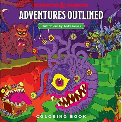 D&D Adventures Outlined Coloring Book