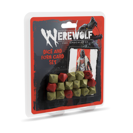 Werewolf The Apocalypse RPG Dice and Form Card Set