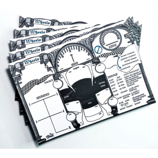 Mörk Borg RPG Slav Borg Wheels Sheets Notebook