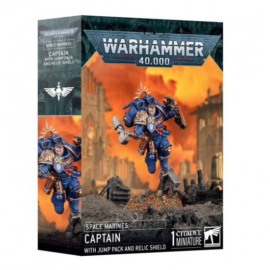 Space Marines - Captain with Jump Pack and Relic Shield