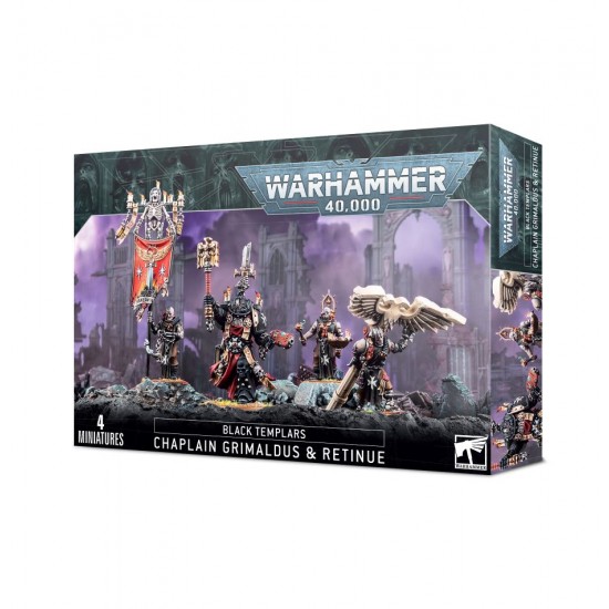 Black Templars - Chaplain Grimaldus & Retinue