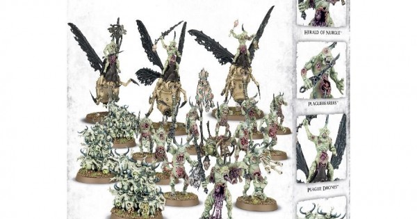 Warhammer – Start Collecting Daemons Of Nurgle – Game Workshop Démonté Non Peint