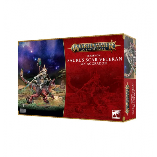 Seraphon - Saurus Scar-Veteran on Aggradon