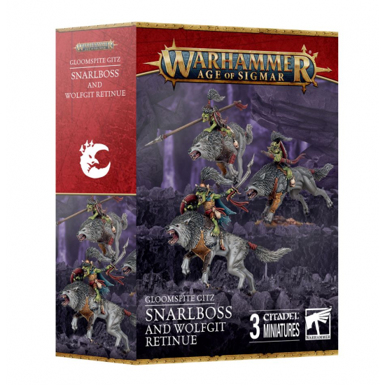 Gloomspite Gitz - Snarlboss and Wolfgit Retinue