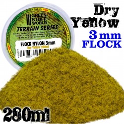 Static Grass Flock - Dry Yellow 3 mm - 280 ml
