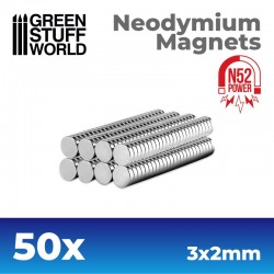 Neodymium Magnets 3x2mm (N52) - 1 magnet