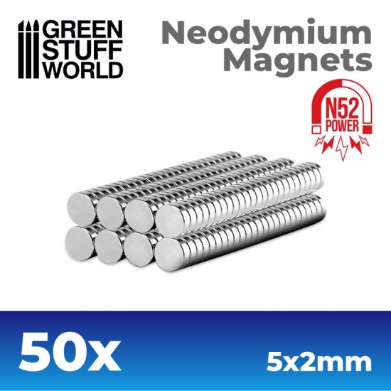 Neodymium Magnets 5x2mm (N52) - 1 magnet