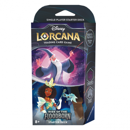 Disney Lorcana TCG - Rise of the Floodborn - Starter Deck - Amethyst, Steel
