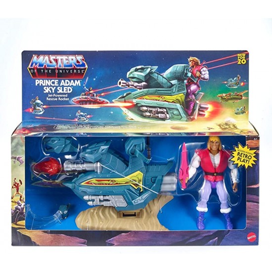 Masters of the Universe Origins Actionfigure Prince Adam & Sky Sled