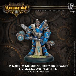 Warmachine Cygnar Warcaster Major Markus Siege Brisbane