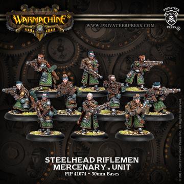 Warmachine Mercenary Steelhead Riflemen - 10