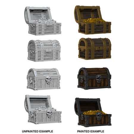 WizKids Deep Cuts Unpainted Miniatures: Chests