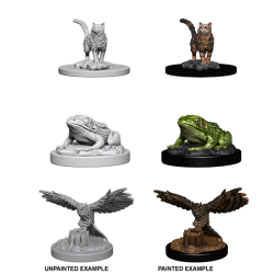 WizKids Deep Cuts Unpainted Miniatures: Familiars