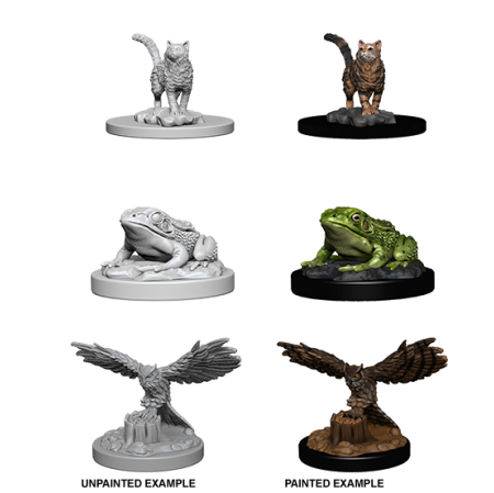 WizKids Deep Cuts Unpainted Miniatures: Familiars