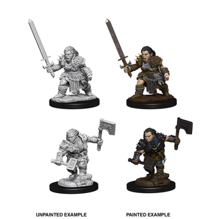 Pathfinder Battles Deep Cuts: Female Dwarf Barbarian