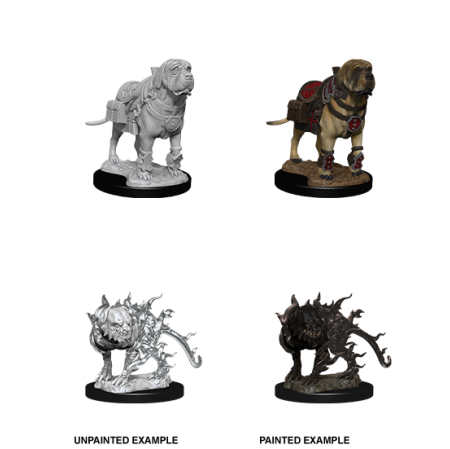 D&D Nolzur's Marvelous Miniatures: Mastiff & Shadow Mastiff
