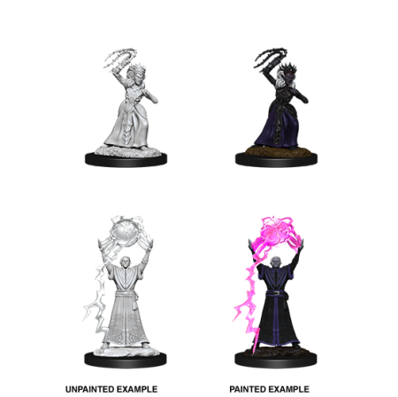 D&D Nolzur's Marvelous Miniatures: Drow Mage & Drow Priestess