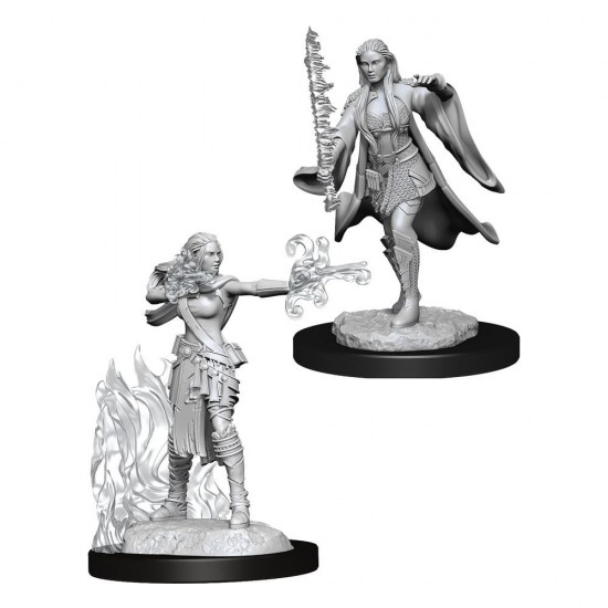 D&D Nolzur's Marvelous Miniatures Unpainted Multiclass Warlock & Sorcerer Female
